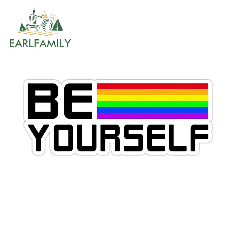 Here I Go Again in My Gay Little Car & Othes - Decal Car Sticker