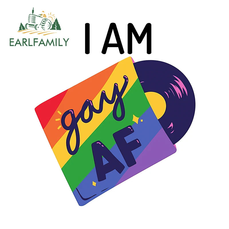 Here I Go Again in My Gay Little Car & Othes - Decal Car Sticker