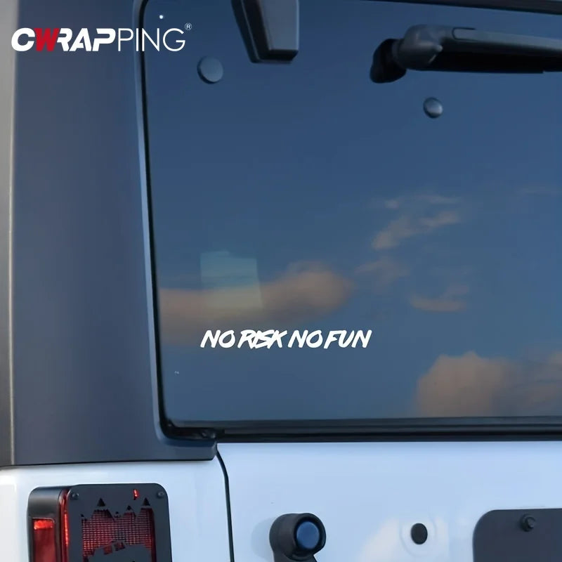 No Risk No Fun - Decal Car Sticker
