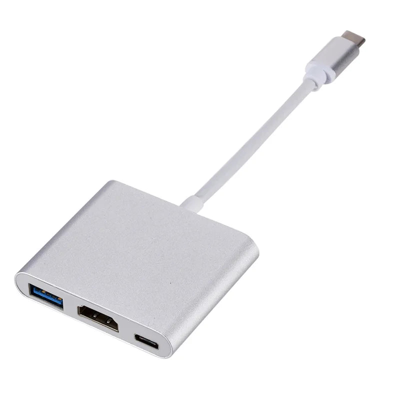 3-in-1 USB-C to HDMI, USB 3.0, and PD Charging Adapter
