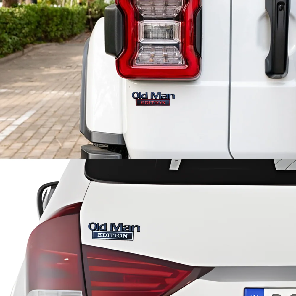 Car 3D Metal Chrome Sticker Emblem – OLD MAN EDITION Badge