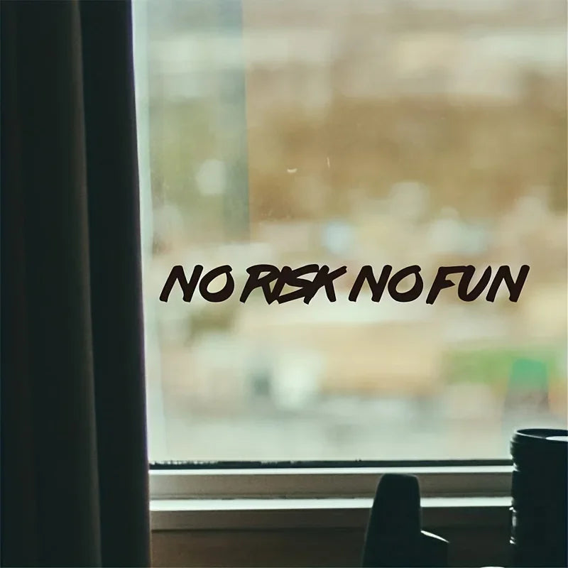 No Risk No Fun - Decal Car Sticker