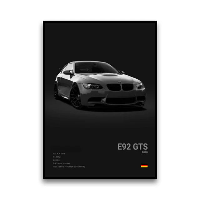 Famous Cars G80 M3C Canvas Poster – Modern Wall Art for Car Enthusiasts