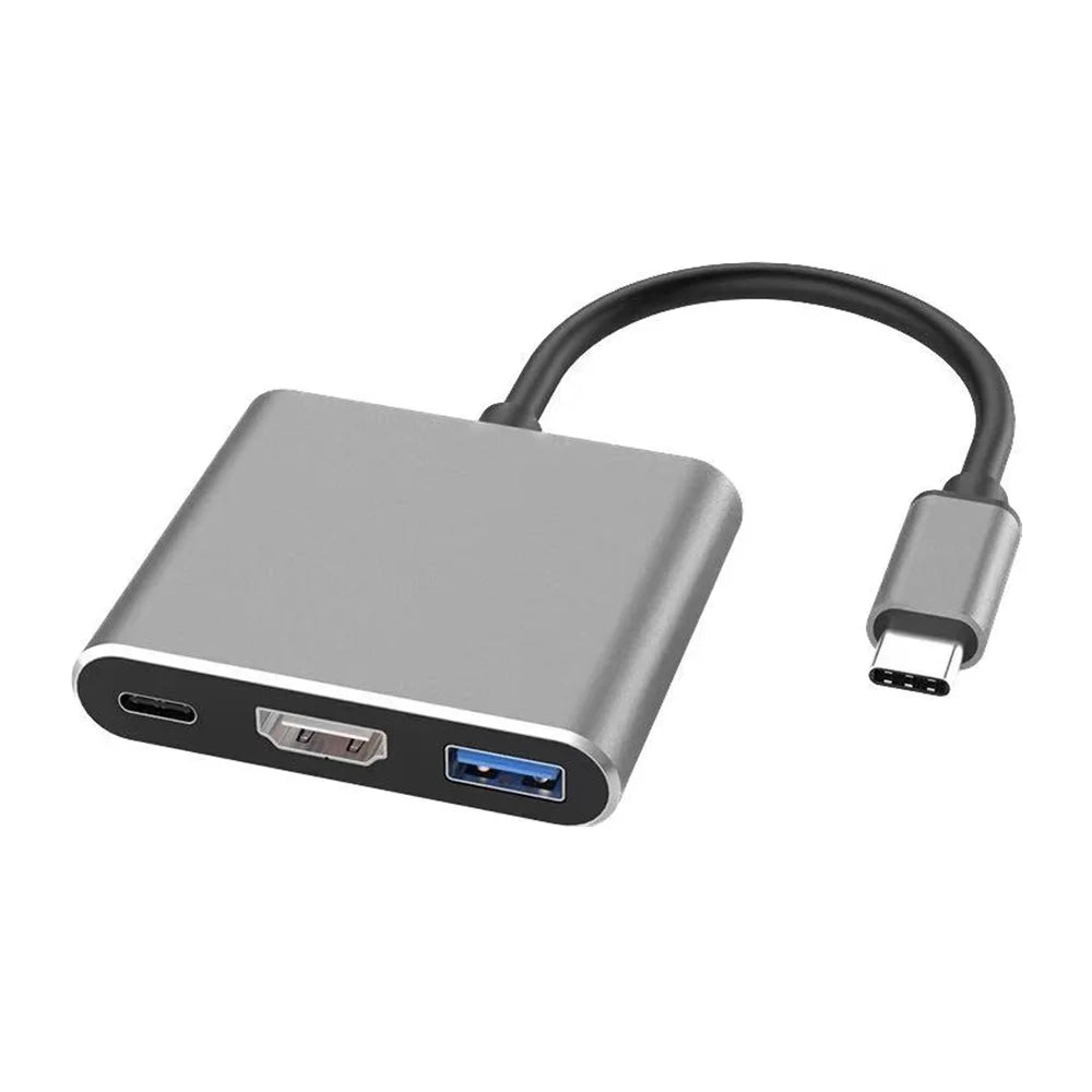3-in-1 USB-C to HDMI, USB 3.0, and PD Charging Adapter