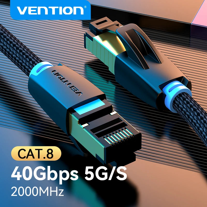 Premium RJ45 CAT8 Ethernet Cable 40Gbps