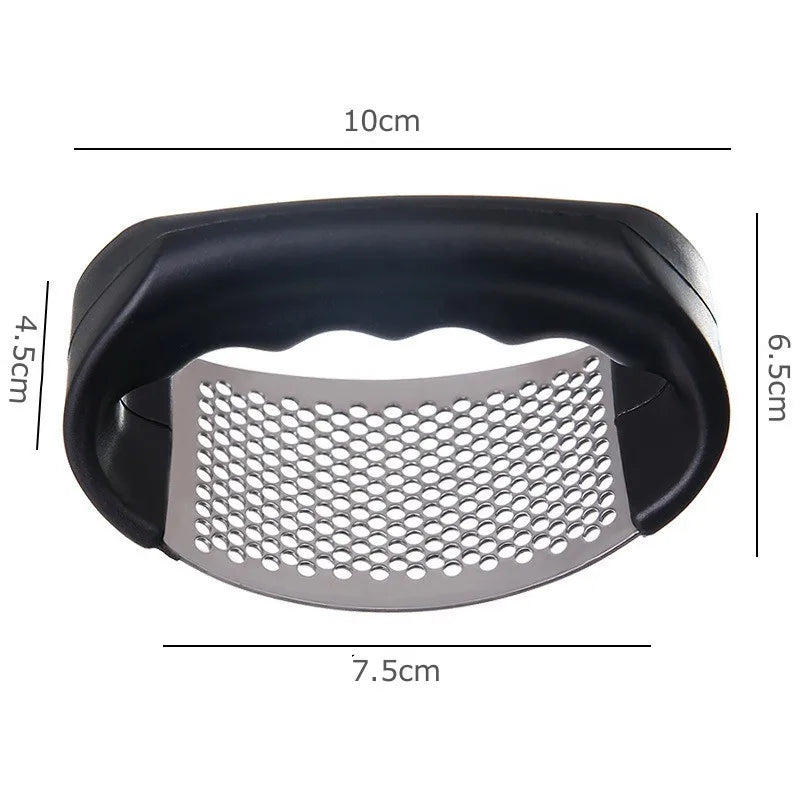Stainless Steel Garlic Press – Manual Garlic Mincer and Chopper