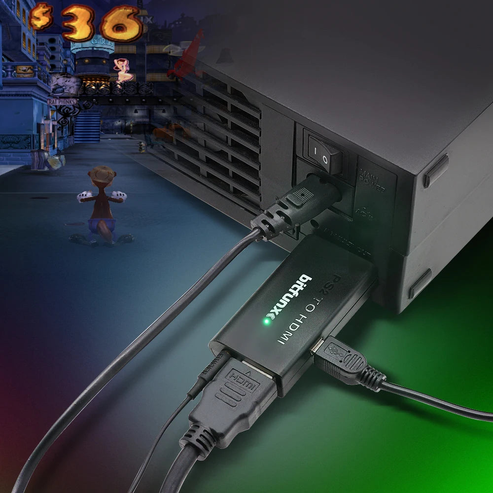 BitFunx Playstation 2 HDMI Adapter