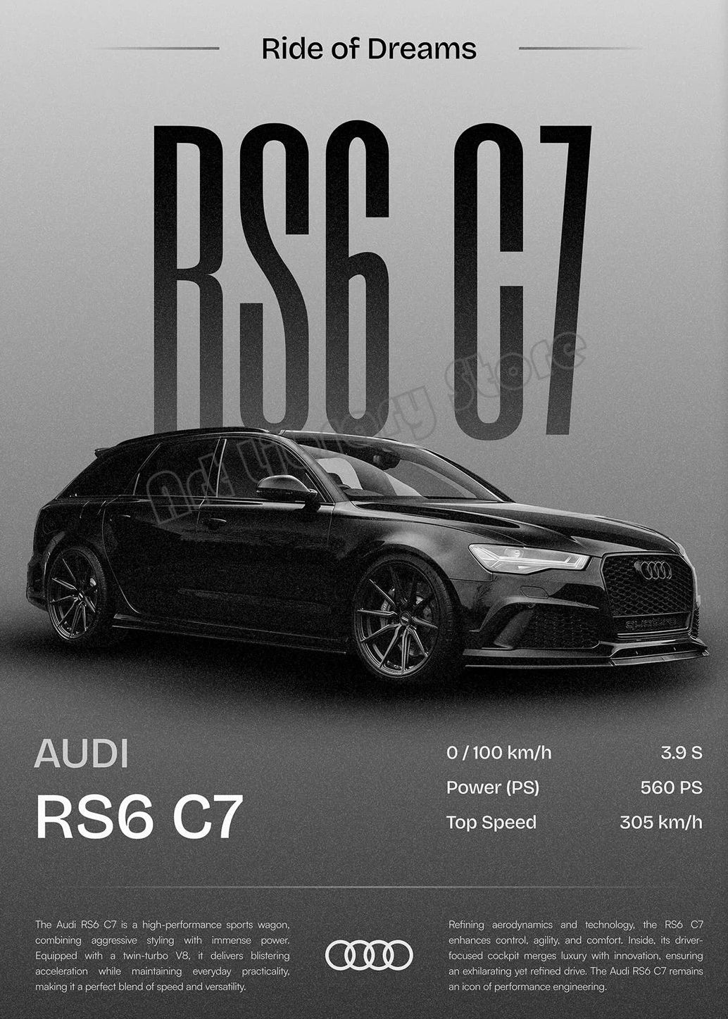 Minimalist Classic Luxury Supercar Poster Collection