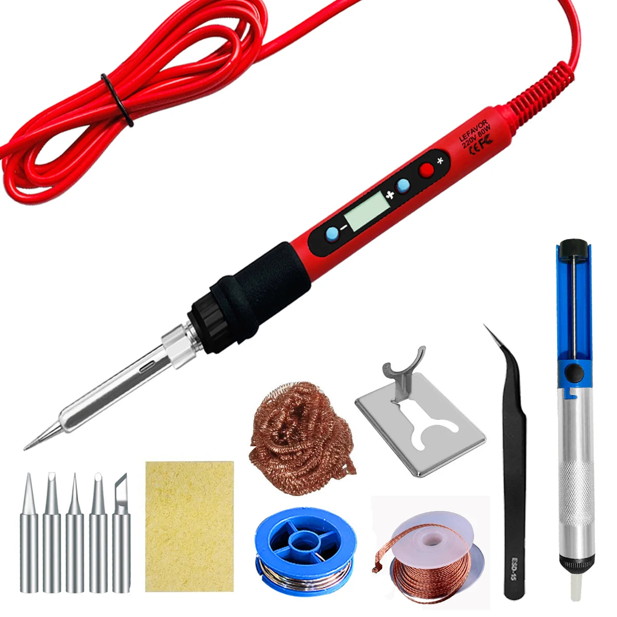 120W LCD Digital Soldering Iron Kit