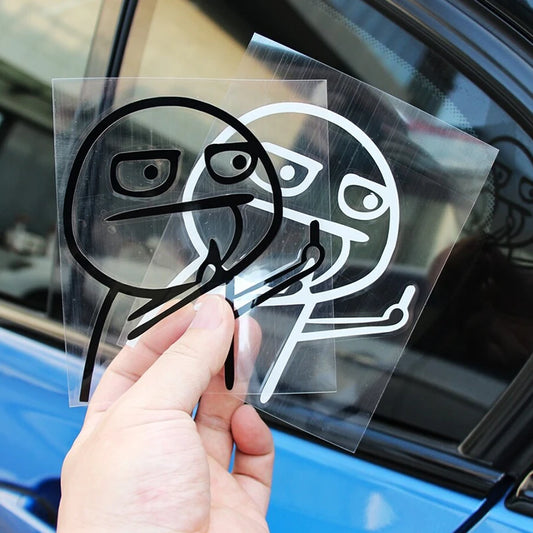 Middle Finger Car Sticker