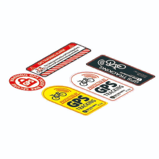 Reflective GPS Tracking Warning Sticker – Anti-Theft Vinyl Decal