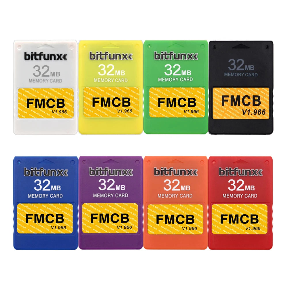 Bitfunx Free McBoot V1.966 PS2 FMCB 8MB/16MB/32MB/64MB Memory Card for Playstation 2