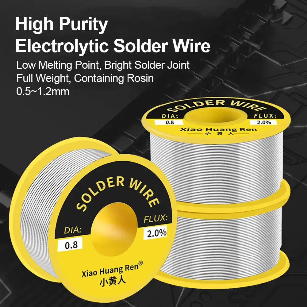 Rosin Core 60/40 Solder Wire (0.5/0.6/0.8/1.0/1.2 mm) – 50 g Roll