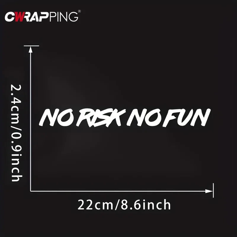 No Risk No Fun - Decal Car Sticker