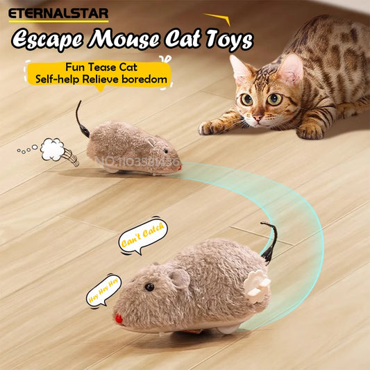 Wind-Up Mouse Toy for Cats