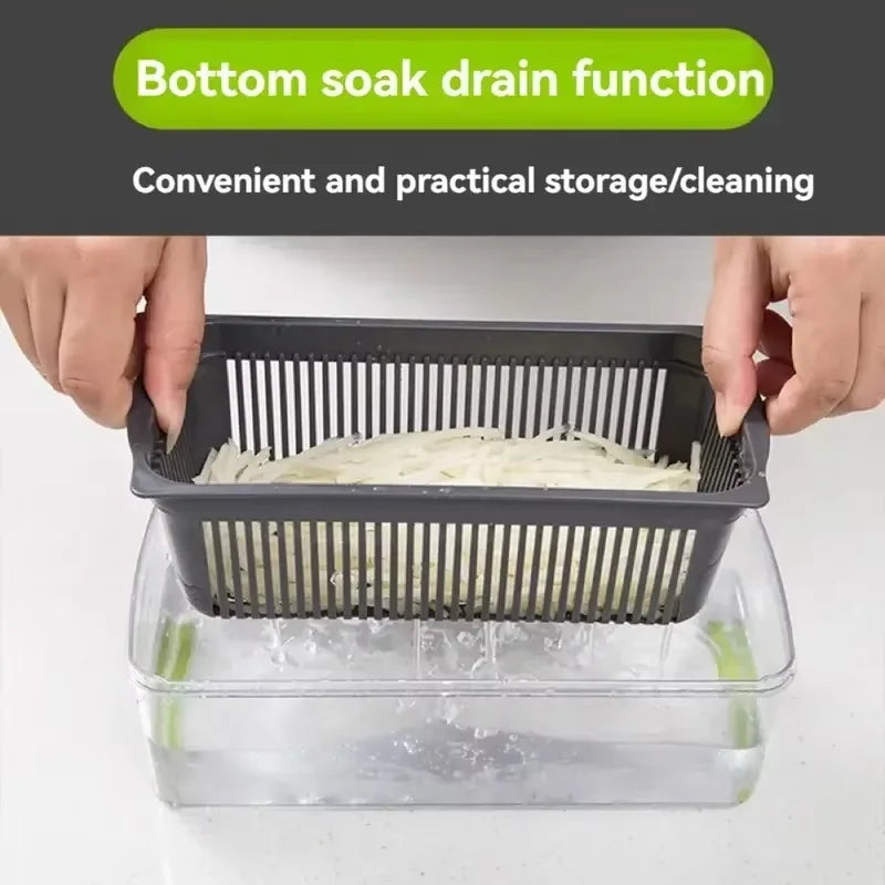 14/16-in-1 Vegetable Chopper – Multifunctional Grater and Slicer Kitchen Tool