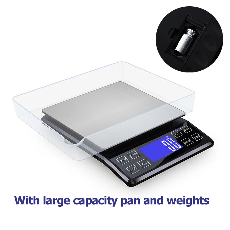 High Precision Digital Kitchen Scale – 3kg/5kg/10kg