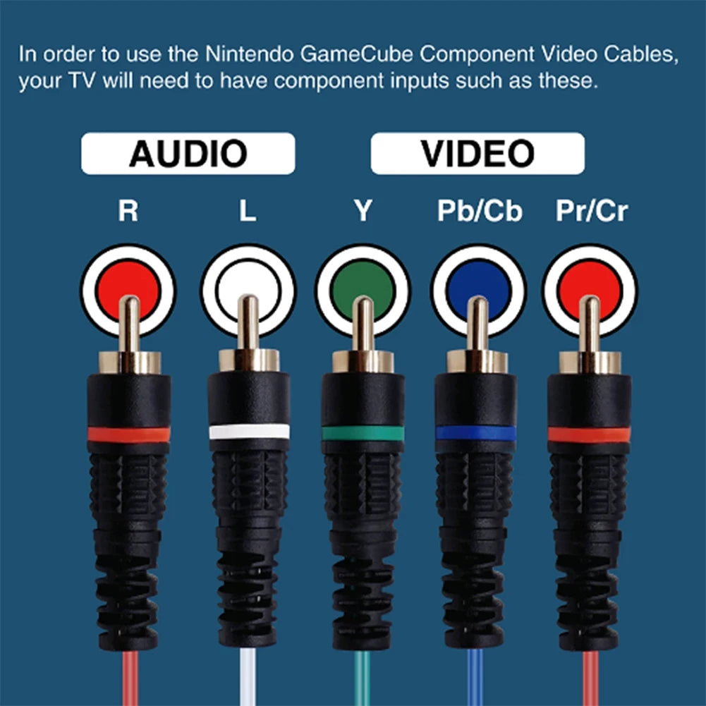 Bitfunx Nintendo Gamecube Component Converter 5RCA YPbPr Cable
