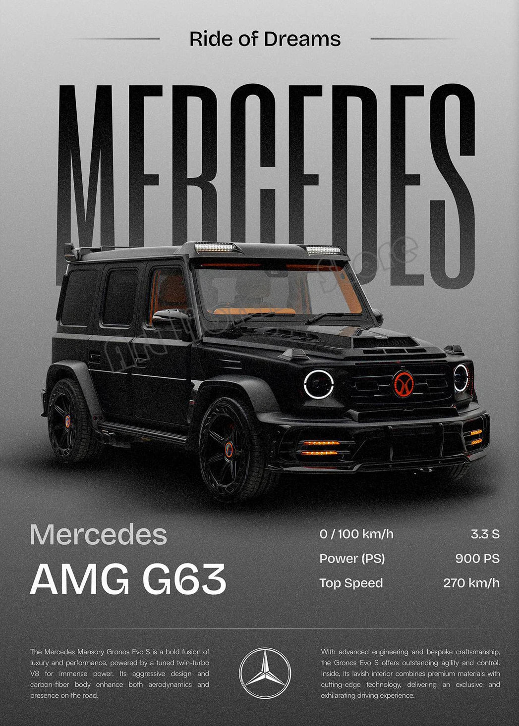 Minimalist Classic Luxury Supercar Poster Collection