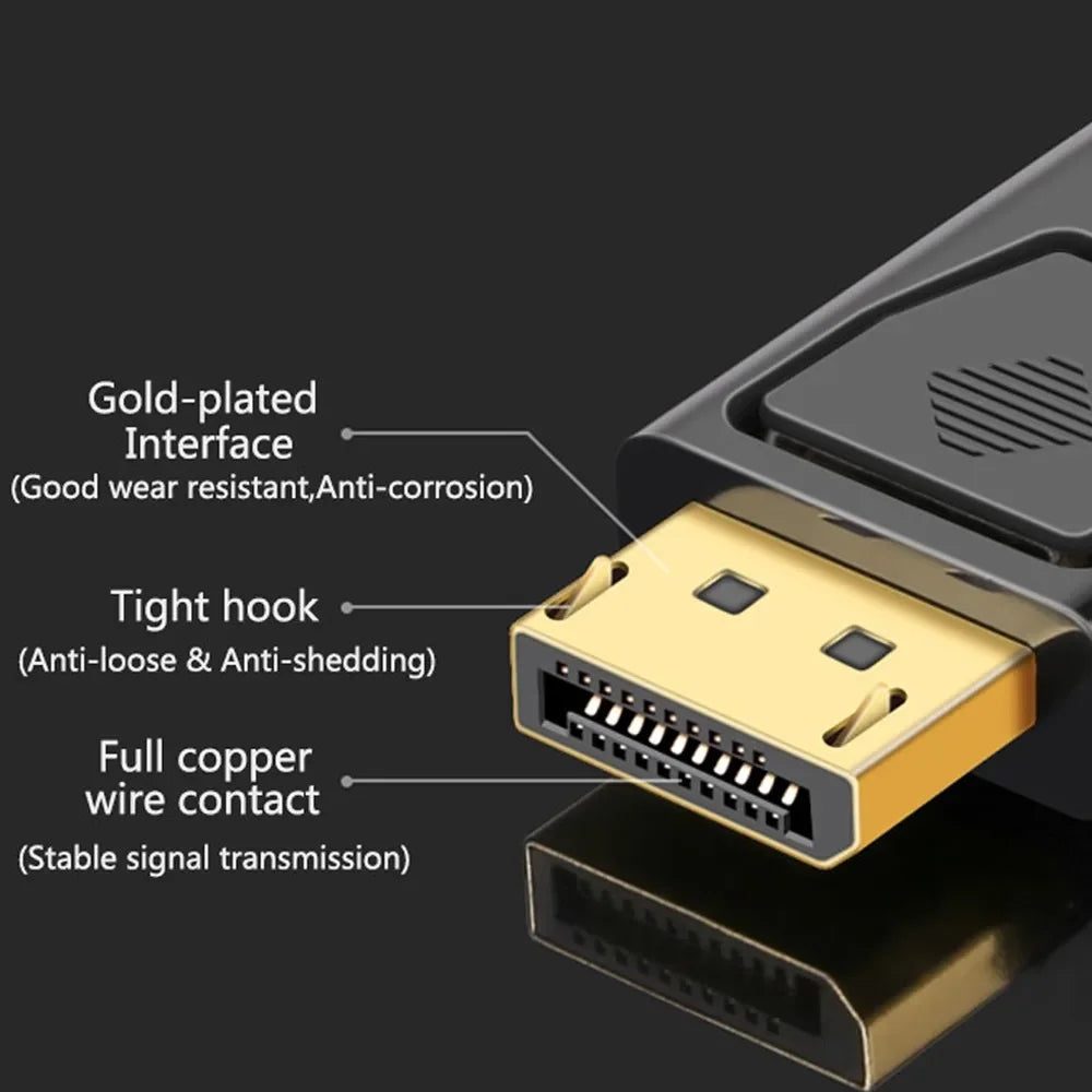 HDMI female to male DisplayPort Converter 4K