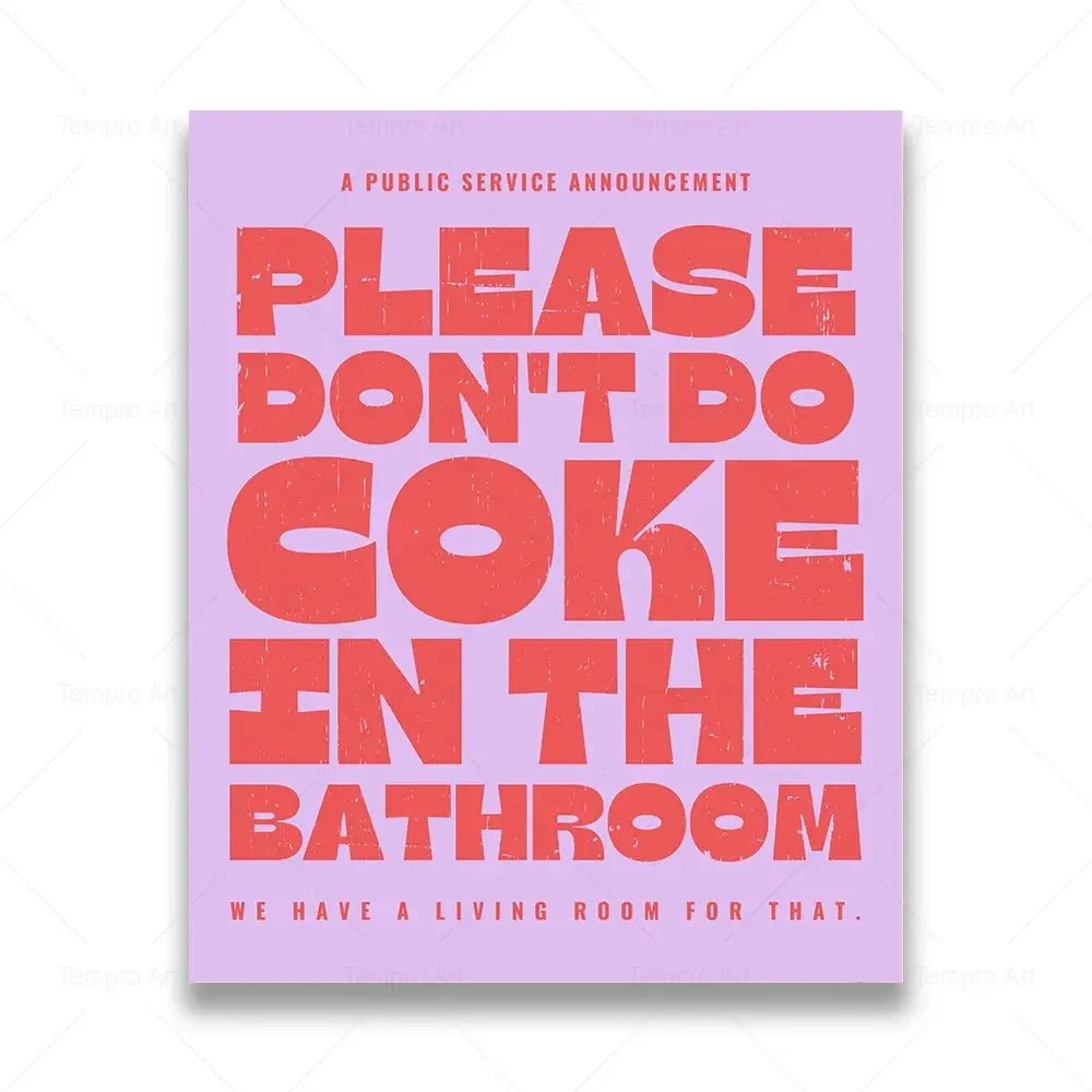 Funny Toilet Canvas Wall Art