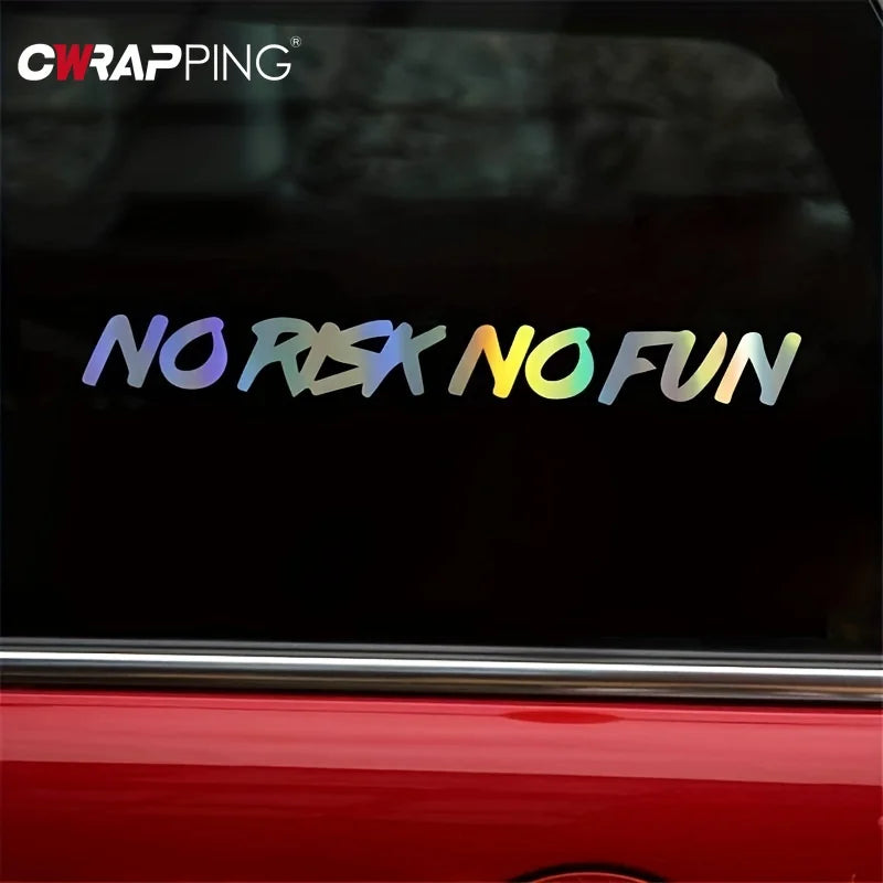 No Risk No Fun - Decal Car Sticker