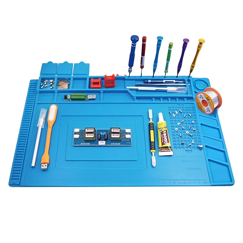 Silicone Soldering Mat – ESD Antistatic Heat Insulation Pad for Electronics & Phone Repair