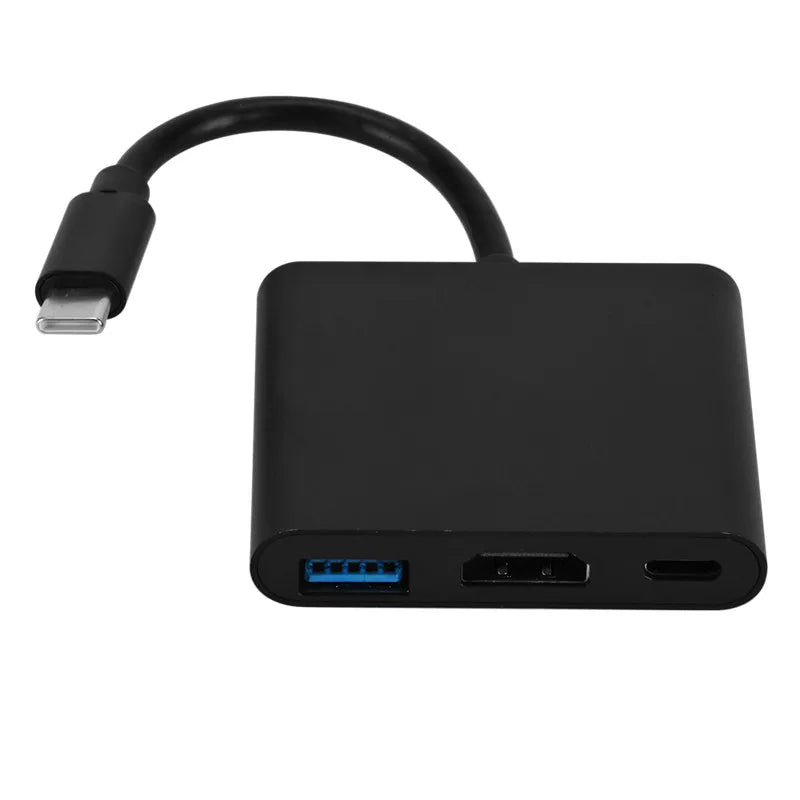 3-in-1 USB-C to HDMI, USB 3.0, and PD Charging Adapter