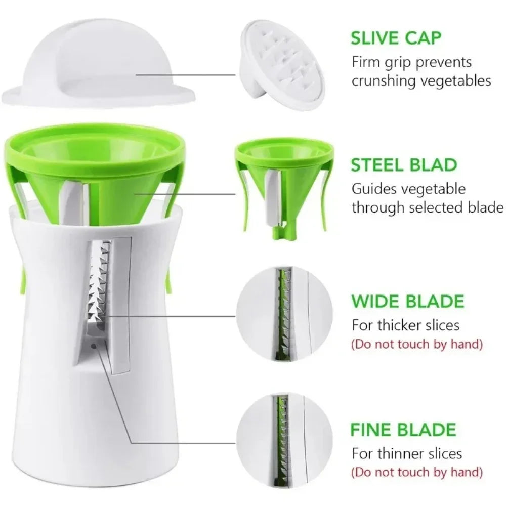 Heavy Duty Spiralizer Vegetable Slicer – Zucchini Noodle & Spaghetti Maker