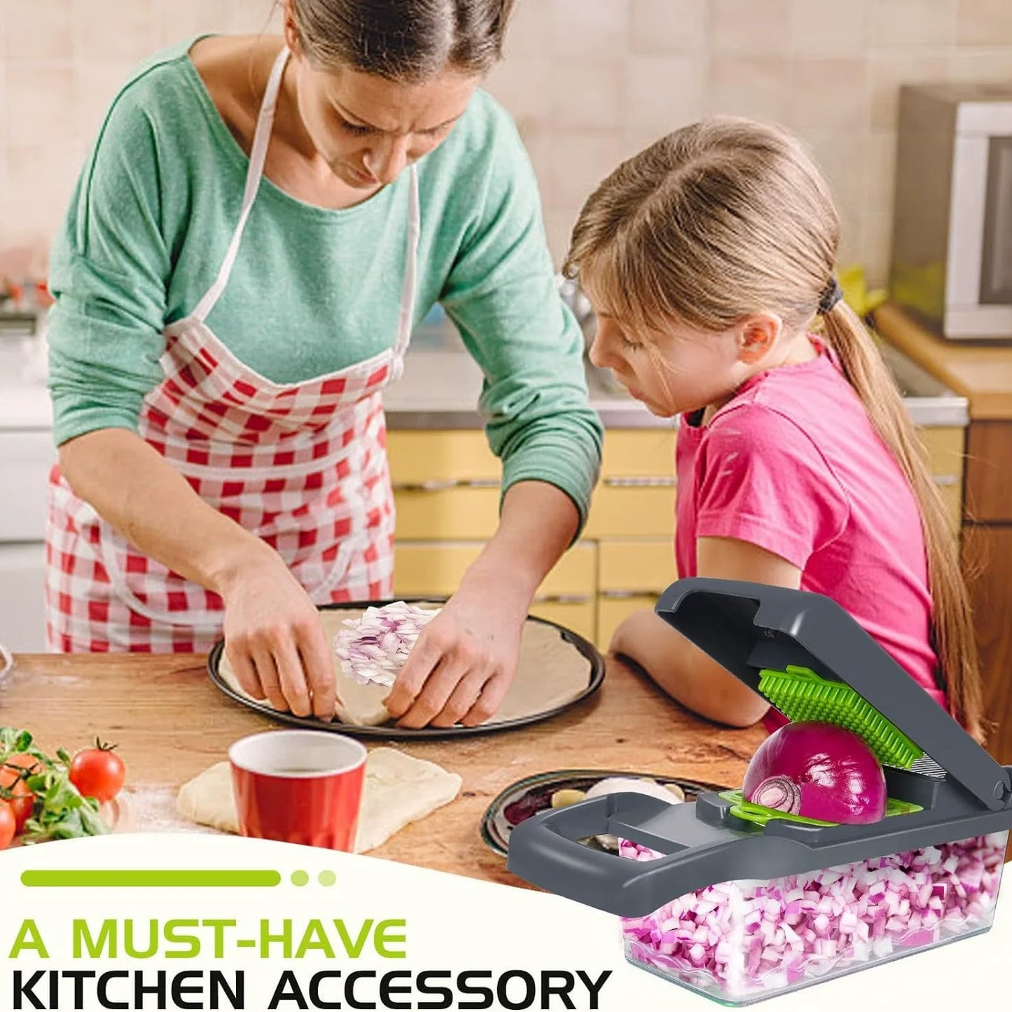 14/16-in-1 Vegetable Chopper – Multifunctional Grater and Slicer Kitchen Tool