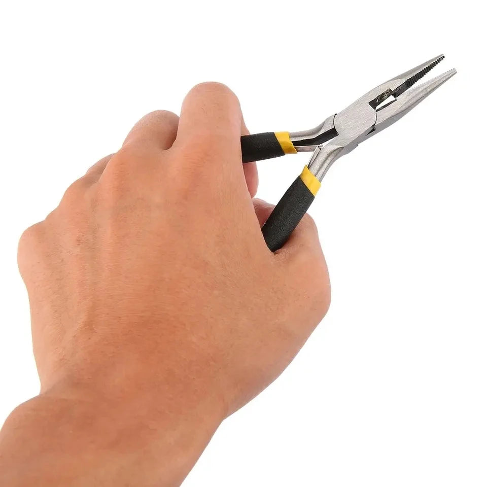 Portable Carbon Steel Jewellery Pliers – Mini Round, Flat &amp; Long Nose Options