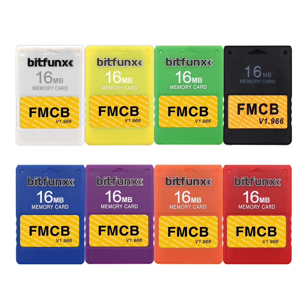 Bitfunx Free McBoot V1.966 PS2 FMCB 8MB/16MB/32MB/64MB Memory Card for Playstation 2