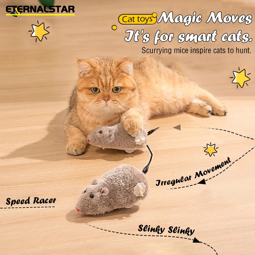 Wind-Up Mouse Toy for Cats
