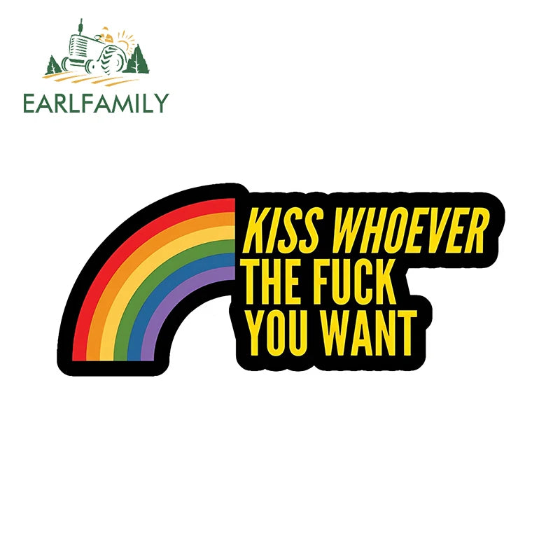 Here I Go Again in My Gay Little Car & Othes - Decal Car Sticker