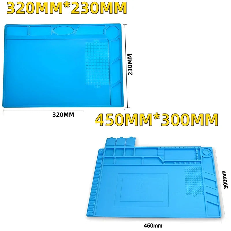 Silicone Soldering Mat – ESD Antistatic Heat Insulation Pad for Electronics & Phone Repair