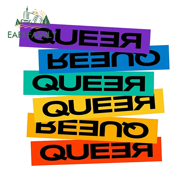 Here I Go Again in My Gay Little Car & Othes - Decal Car Sticker