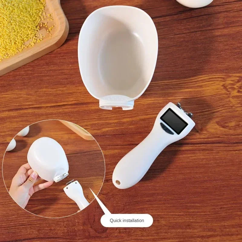 Digital Pet Food Measuring Scoop – Display & Multi-Unit Scale