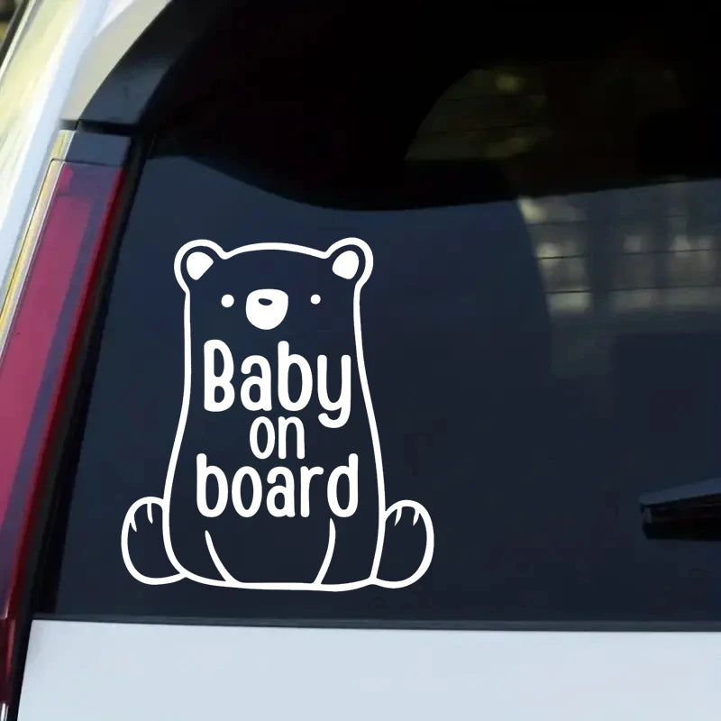 Bear Baby On Board Vinyl Decal