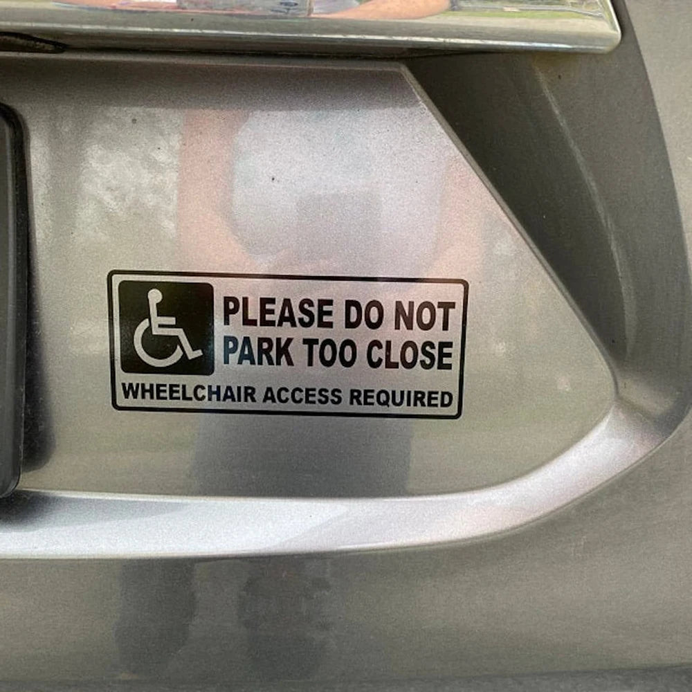 WHEELCHAIR ACCESS REQUIRED – Car Window/Body Decal Sticker