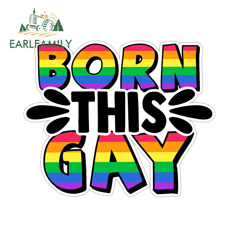 Here I Go Again in My Gay Little Car & Othes - Decal Car Sticker