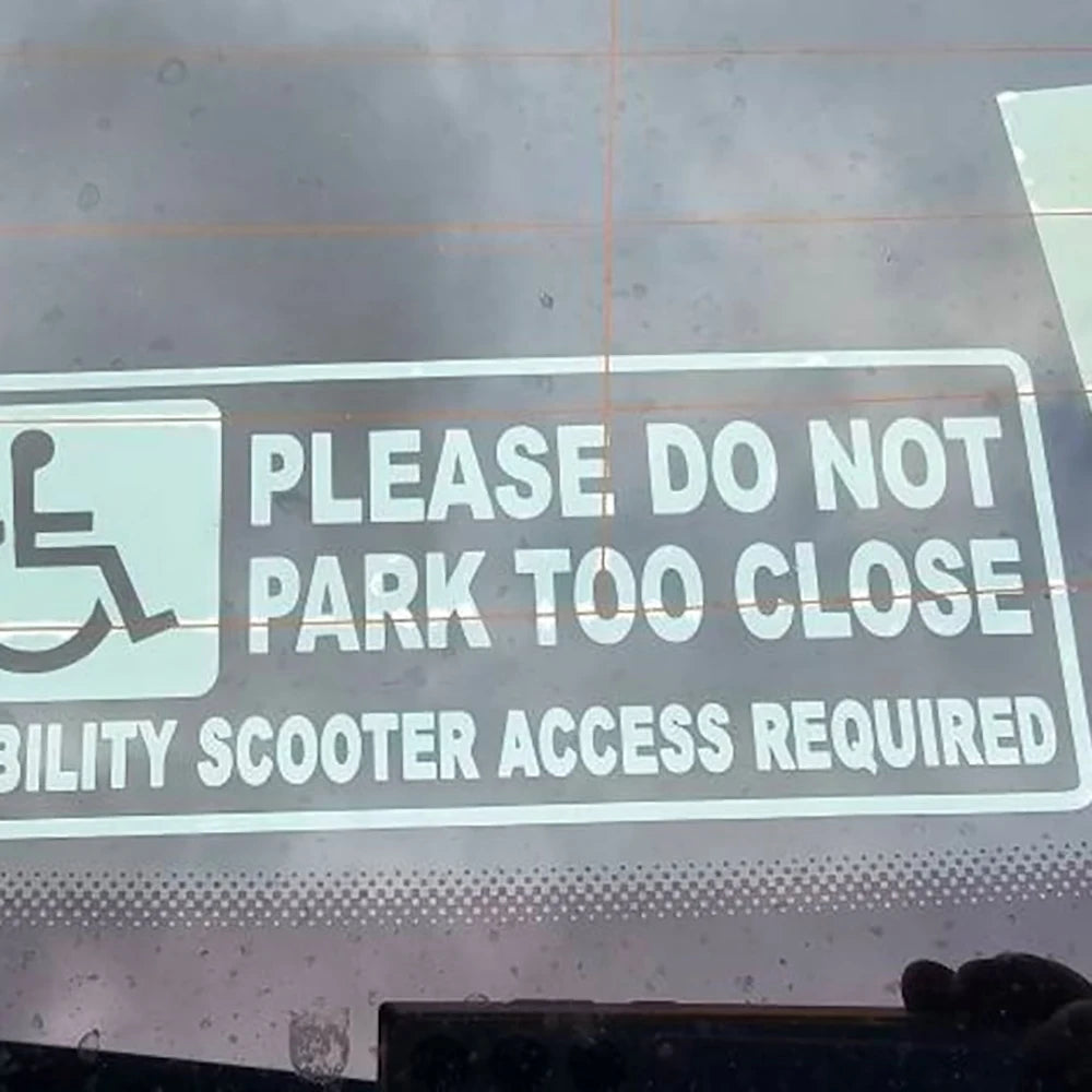 WHEELCHAIR ACCESS REQUIRED – Car Window/Body Decal Sticker