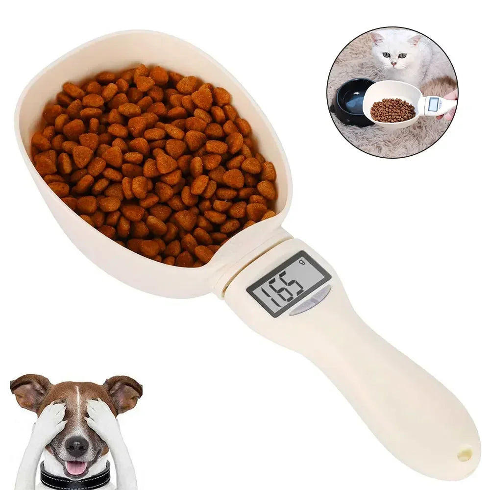 Digital Pet Food Measuring Scoop – Display & Multi-Unit Scale