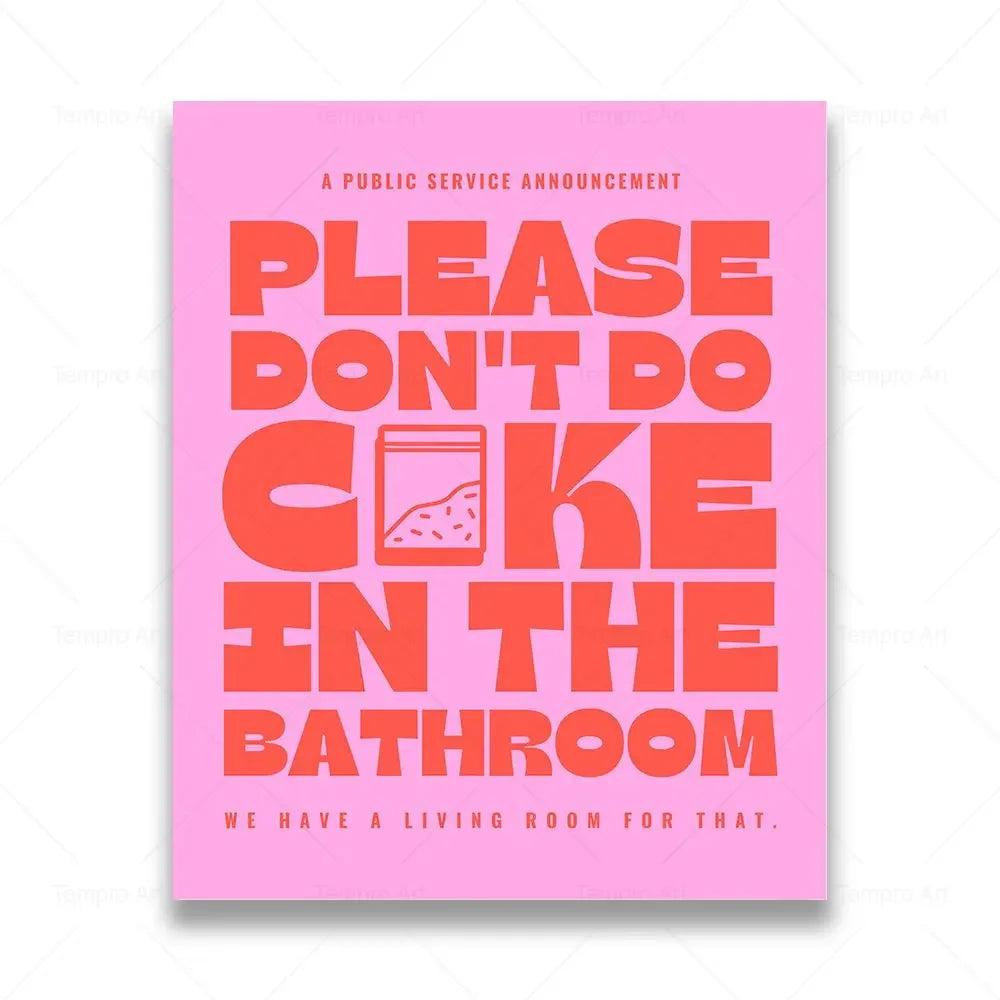 Funny Toilet Canvas Wall Art
