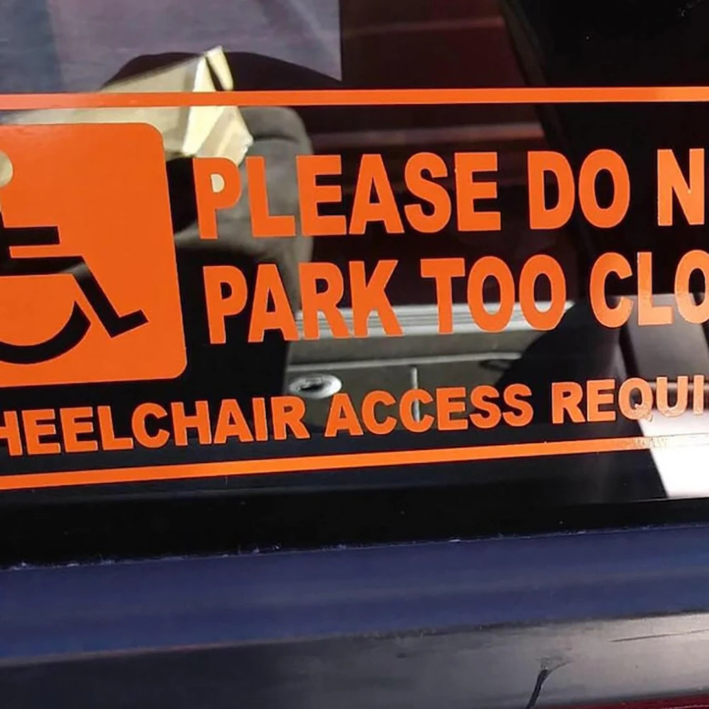 WHEELCHAIR ACCESS REQUIRED – Car Window/Body Decal Sticker