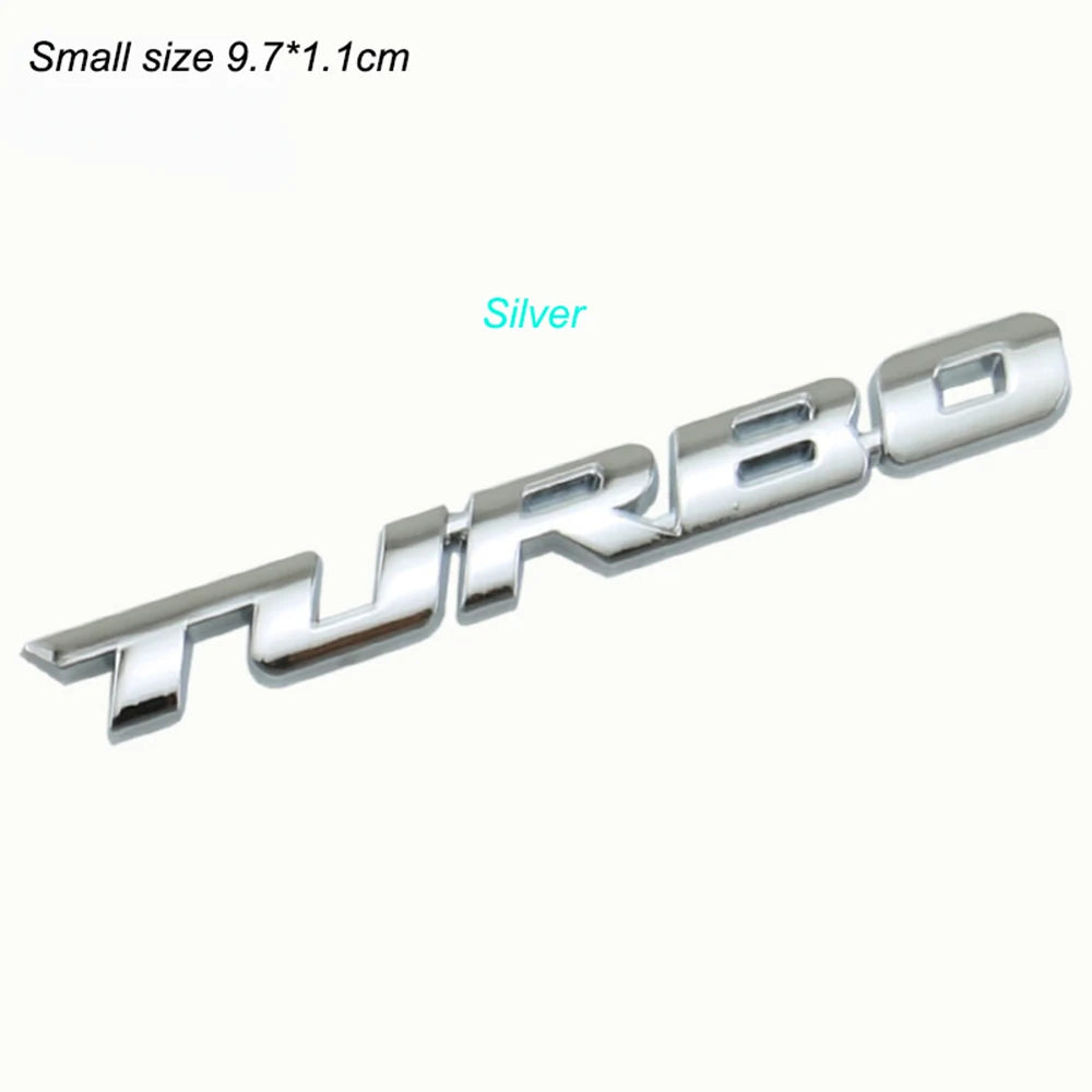 3D Metal Chrome "Turbo Boost Loading" Emblem – Zinc Alloy Car Badge