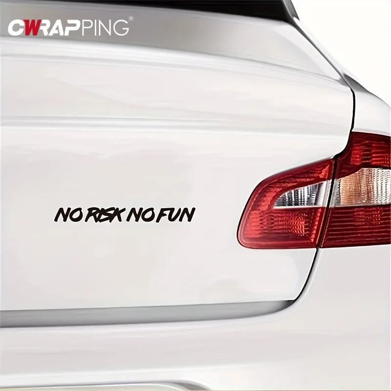 No Risk No Fun - Decal Car Sticker