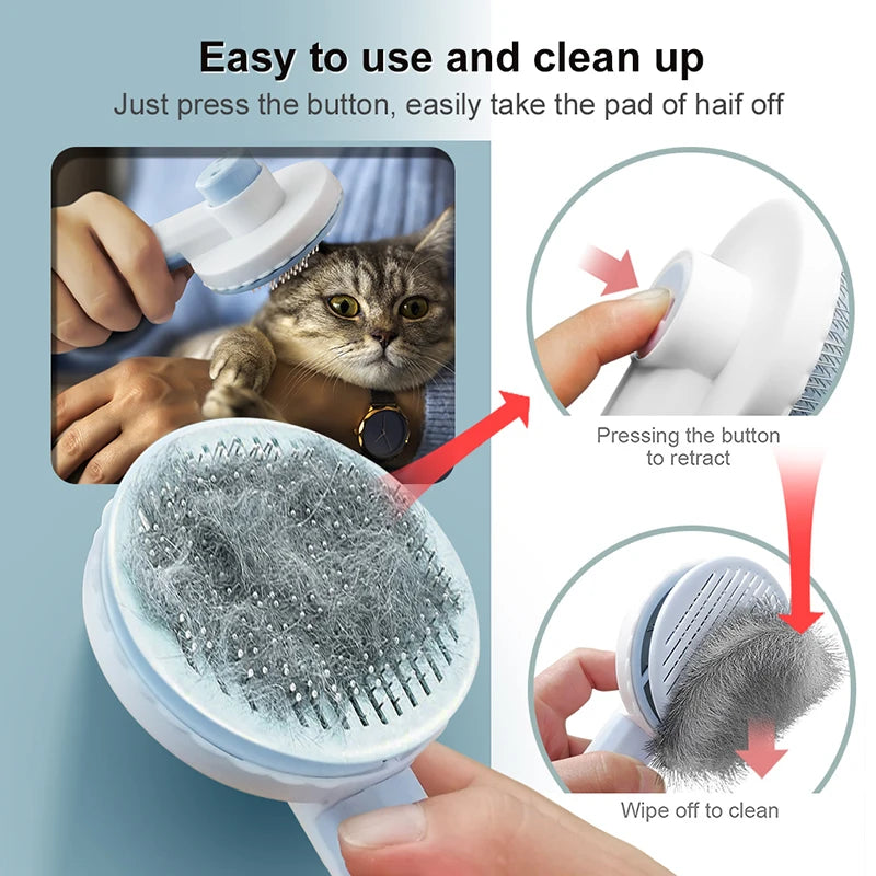 One-Key Hair Removal Brush for Cats and Dogs