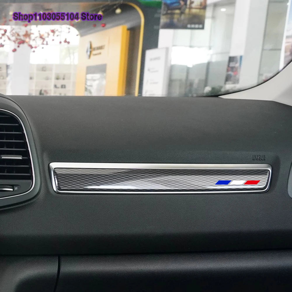 Tri Colors Rearview Mirror Stickers for Renault Megane RS / Clio / ZOE (4 Units)