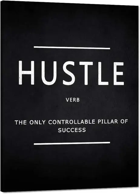 Inspirational Success Quotes Canvas – Motivational Wall Art for Office & Home
