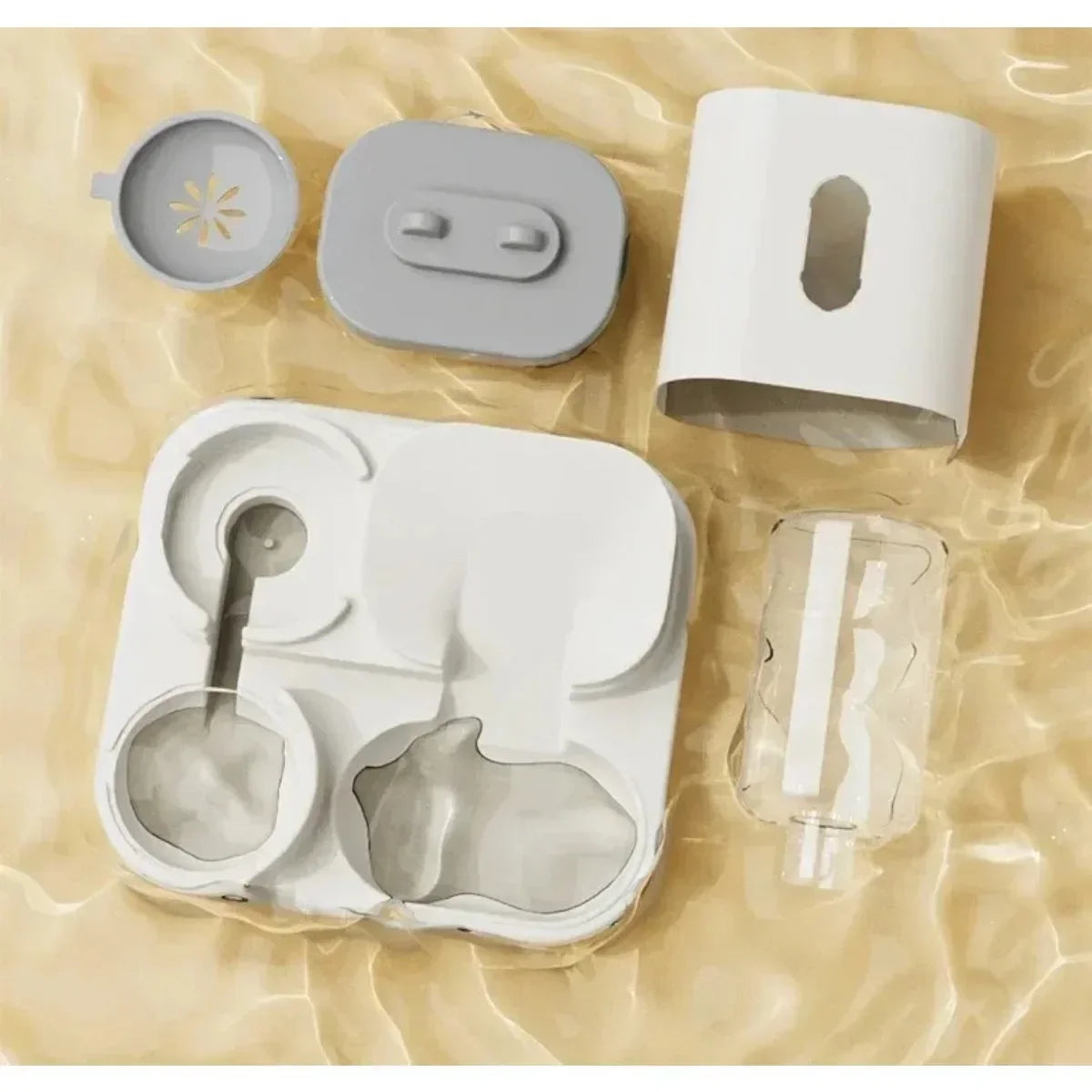 Automatic Gravity-Fed Pet Food & Water Dispenser